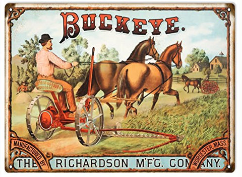 Vintage Buckeye Reproduction Sign 9x12