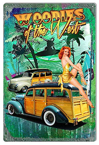 Woodies Of The West Pin Up Girl Sign By Artist Phil Hamilton 12x18