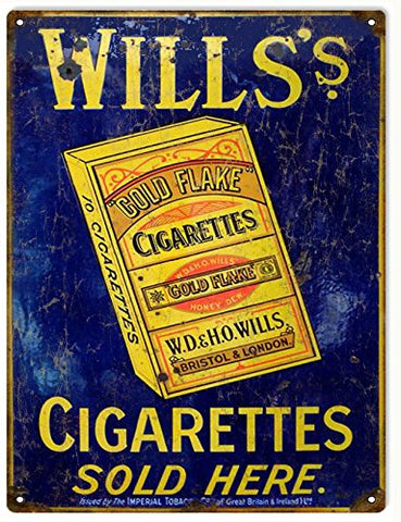 Vintage Wills Cigarettes Reproduction Sign 9x12