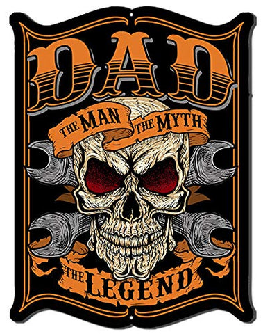 Dad The Man Cut Out Metal Sign By Steve McDonald 14×18