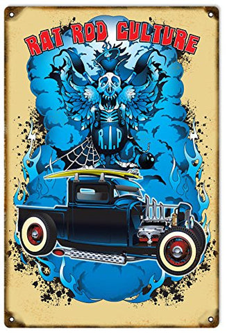 Vintage Rat Rod Culture Sign