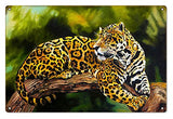 Jaguar Classic Garage Art Sign By Donna Wayman-Mauer 12x18