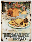 Nostalgic Bermaline Bread Reproduction Sign 9x12