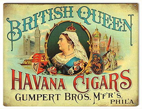 Vintage Havana Cigars Reproduction Sign 9x12