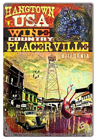 Wine Country Placerville Ca By Artist Phillip Hamilton 12x18