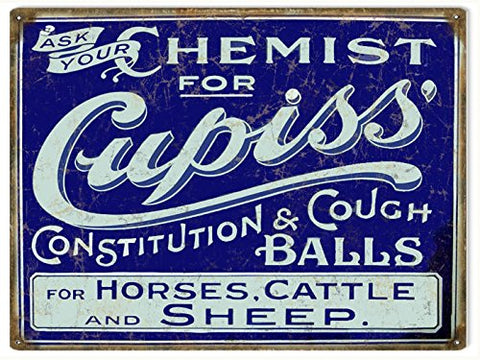 Nostalgic Cupiss For Animals Reproduction Sign 9x12