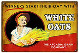 Nostalgic White Oats Reproduction Sign 12x18