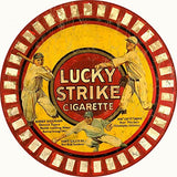 Vintage Lucky Strikes Cigarette Reproduction Sign 14 Round