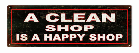 Reproduction Looking A Clean Shop Sign 6x18