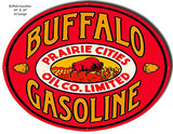 Buffalo Gasoline Reproduction Large Motor Oil Metal Sign 26x34