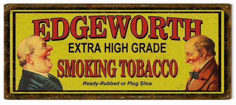 Vintage Edgeworth Tobacco Reproduction Sign 10x24