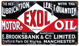 Reproduction Exol Oil Sign 8x14