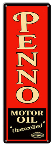 XL Penno Motor Oil And Gas Station Metal Garage Art Sign Reproduction