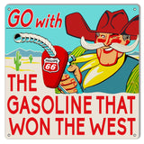 Phillips 66 Gasoline Reproduction Garage Shop Metal Sign 12×12