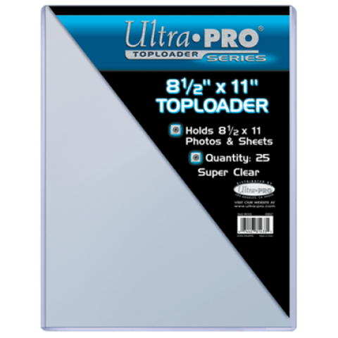 Toploader - 8-1/2x 11 (25 per pack)