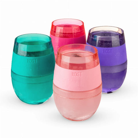 Wine Freeze Translucent Cooling Cups (Set Of 4)  By Host