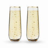 Starlight Stemless Champagne Flute Set By Twinestarlight St