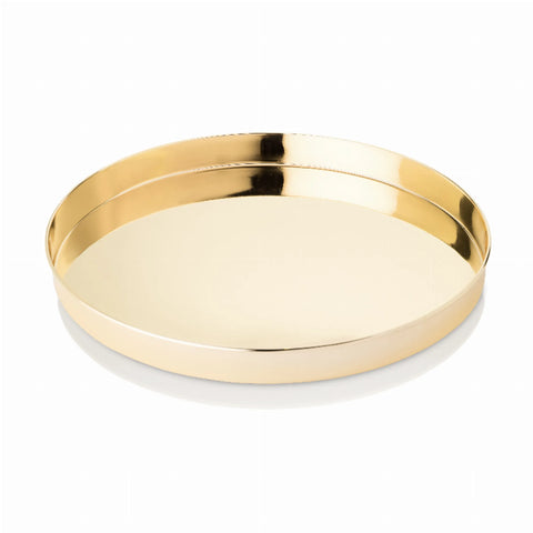 Round Gold Serving Tray By Viski