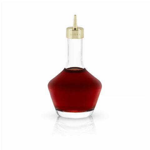 Bitters Bottle With Gold Dasher Top By Viski