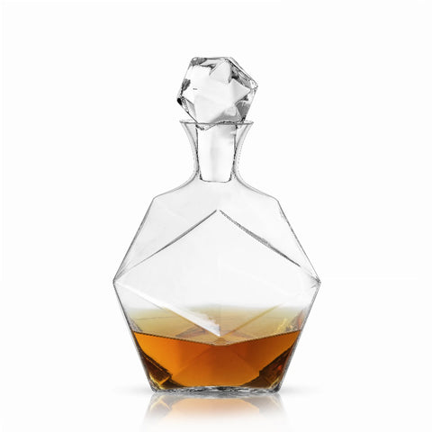 Faceted Crystal Liquor Decanter By Viski