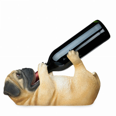 Pug Wine Bottle Holder By True