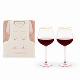 Rose Crystal Glass Set By Twine