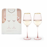 Rose Crystal Glass Set By Twine