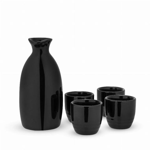 Moga: 5-Piece Sake Set By True