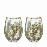 Woodland Stemless Wine Glass Set By Twine