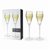 Angled Crystal Prosecco Glasses By Viski