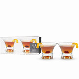 Crystal Manhattan Glasses By Viski