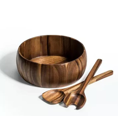 Large Salad Bowl with Servers