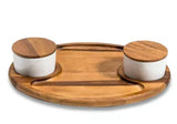 Charcuterie Serving Tray with Ceramic Bowls