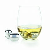 Glacier Rocks Stainless Steel Wine Globes By Viski