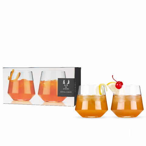 Angled Crystal Cocktail Tumblers By Viski