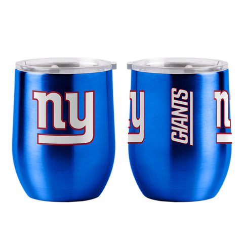 New York Giants Travel Tumbler 16oz Stainless Steel Curved