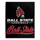 Ball State Cardinals Blanket 50x60 Raschel Signature Design