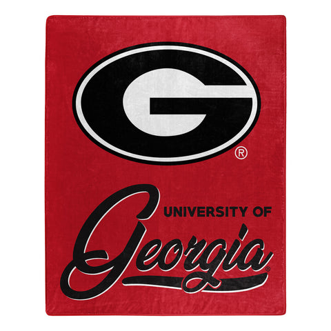 Georgia Bulldogs Blanket 50x60 Raschel Signature Design