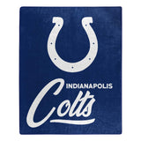 Indianapolis Colts Blanket 50x60 Raschel Signature Design