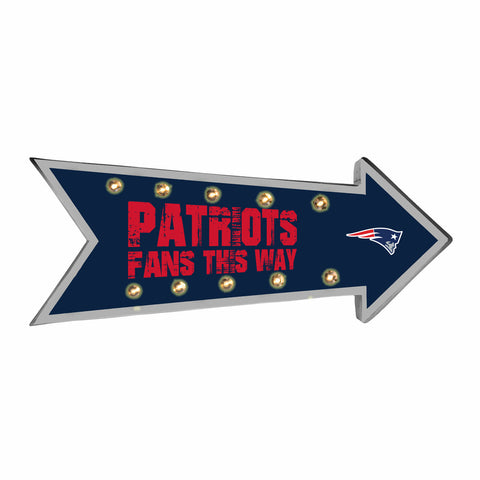 New England Patriots Sign Running Light Marquee