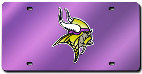 Minnesota Vikings Laser Cut Purple License Plate - Special Order