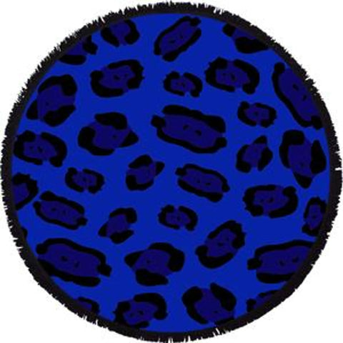 Leopard Beach Towel - Round