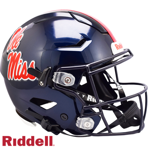 Mississippi Rebels Helmet Riddell Authentic Full Size SpeedFlex Style