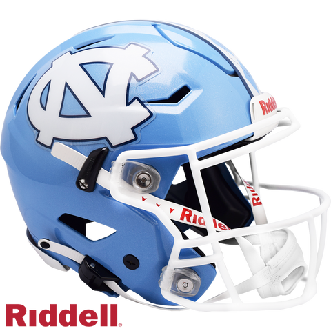 North Carolina Tar Heels Helmet Riddell Authentic Full Size SpeedFlex Style Argyle Stripe