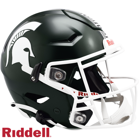 Michigan State Spartans Helmet Riddell Authentic Full Size SpeedFlex Style Satin - Special Order