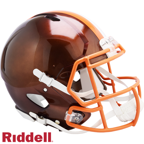 Cleveland Browns Helmet Riddell Authentic Full Size Speed Style FLASH Alternate