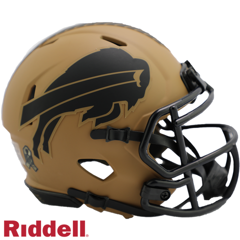 Buffalo Bills Helmet Riddell Replica Mini Speed Style Salute To Service 2023