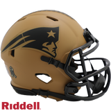 New England Patriots Helmet Riddell Replica Mini Speed Style Salute To Service 2023