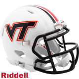 Virginia Tech Hokies Helmet Riddell Replica Mini Speed Style Matte White