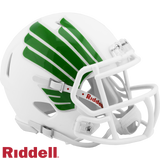 North Texas Mean Green Helmet Riddell Replica Mini Speed Style Matte White